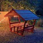 rönk nád kerti kiülő filagória szaletli